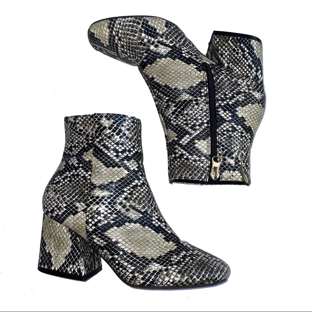 Snake Skin ASOS Booties Size 6